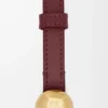 Pebble-riem van glad kalfsleer Pebble-riem van glad kalfsleer
