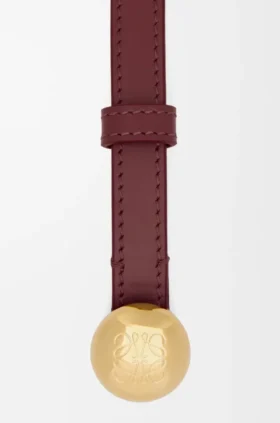 Pebble-riem van glad kalfsleer