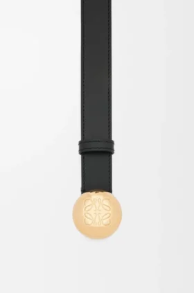 Pebble-riem van glad kalfsleer