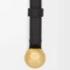 Pebble-riem van glad kalfsleer Pebble-riem van glad kalfsleer