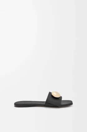 Pebble-slipper van zacht kalfsleer Pebble-slipper van zacht kalfsleer