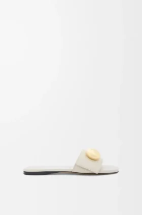 Pebble-slipper van zacht kalfsleer Pebble-slipper van zacht kalfsleer