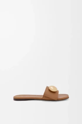 Pebble-slipper van zacht kalfsleer Pebble-slipper van zacht kalfsleer