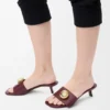 Pebble-slipper van zacht kalfsleer Pebble-slipper van zacht kalfsleer
