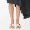 Pebble-slipper van zacht kalfsleer Pebble-slipper van zacht kalfsleer