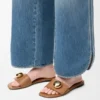 Pebble-slipper van zacht kalfsleer Pebble-slipper van zacht kalfsleer