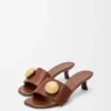 Pebble-slipper van zacht kalfsleer Pebble-slipper van zacht kalfsleer