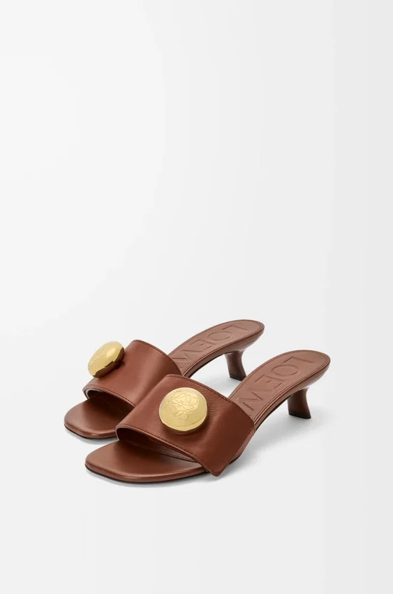 Pebble-slipper van zacht kalfsleer Pebble-slipper van zacht kalfsleer
