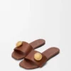 Pebble-slipper van zacht kalfsleer Pebble-slipper van zacht kalfsleer