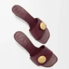 Pebble-slipper van zacht kalfsleer Pebble-slipper van zacht kalfsleer