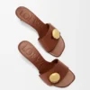 Pebble-slipper van zacht kalfsleer Pebble-slipper van zacht kalfsleer