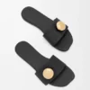 Pebble-slipper van zacht kalfsleer Pebble-slipper van zacht kalfsleer