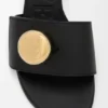 Pebble-slipper van zacht kalfsleer Pebble-slipper van zacht kalfsleer