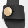 Pebble-slipper van zacht kalfsleer Pebble-slipper van zacht kalfsleer