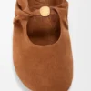 Pebble zachte ballerina van suède geitenleer Pebble zachte ballerina van suède geitenleer