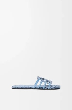 Petal Anagram-slipper van geborduurd canvas