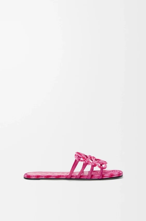 Petal Anagram-slipper van geborduurd canvas Petal Anagram-slipper van geborduurd canvas