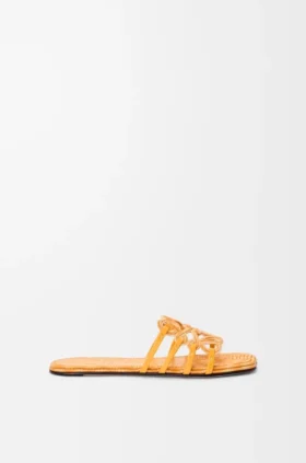 Petal Anagram-slipper van geborduurd canvas