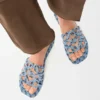 Petal Anagram-slipper van geborduurd canvas Petal Anagram-slipper van geborduurd canvas