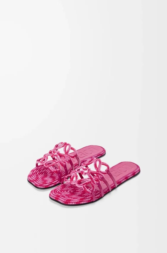 Petal Anagram-slipper van geborduurd canvas Petal Anagram-slipper van geborduurd canvas