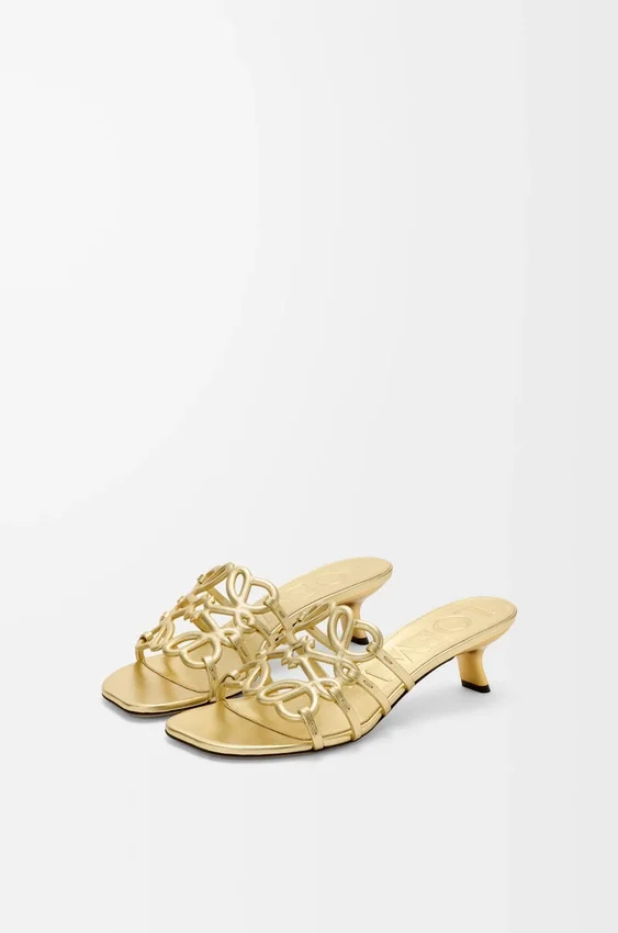 Petal Anagram-slipper van gelamineerd lamsleer Petal Anagram-slipper van gelamineerd lamsleer