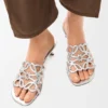 Petal Anagram-slipper van gelamineerd lamsleer Petal Anagram-slipper van gelamineerd lamsleer