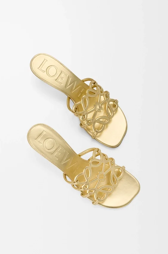 Petal Anagram-slipper van gelamineerd lamsleer Petal Anagram-slipper van gelamineerd lamsleer