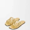 Petal Anagram-slipper van gelamineerd lamsleer Petal Anagram-slipper van gelamineerd lamsleer