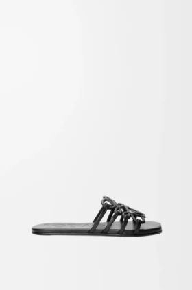 Petal Anagram-slipper van kalfsleer
