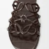 Petal Anagram-slipper van kalfsleer met krokodillenreliëf Petal Anagram-slipper van kalfsleer met krokodillenreliëf
