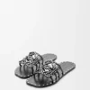 Petal Anagram-slipper van plantaardig gelooid kalfsleer met metallic studs Petal Anagram-slipper van plantaardig gelooid kalfsleer met metallic studs