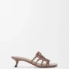 Petal Anagram-slipper van suède versierd met strass-steentjes Petal Anagram-slipper van suède versierd met strass-steentjes
