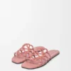 Petal Anagram-slipper van suède versierd met strass-steentjes Petal Anagram-slipper van suède versierd met strass-steentjes