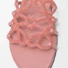 Petal Anagram-slipper van suède versierd met strass-steentjes Petal Anagram-slipper van suède versierd met strass-steentjes