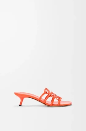 Petal Anagram-slipper van zacht kalfsleer