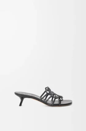 Petal Anagram-slipper van zacht kalfsleer