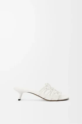 Petal Anagram-slipper van zacht kalfsleer