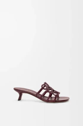 Petal Anagram-slipper van zacht kalfsleer