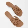 Petal Anagram-slipper van zacht kalfsleer Petal Anagram-slipper van zacht kalfsleer