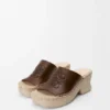 Petal-espadrille-platform-slipper van plantaardig gelooid kalfsleer Petal-espadrille-platform-slipper van plantaardig gelooid kalfsleer