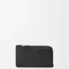 Portemonnee met kaartsleuven van satijnkalfsleer Portemonnee met kaartsleuven van satijnkalfsleer