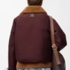 Pufferjas van een mix van shearling en katoen Pufferjas van een mix van shearling en katoen
