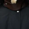 Pufferjas van een mix van shearling en katoen Pufferjas van een mix van shearling en katoen