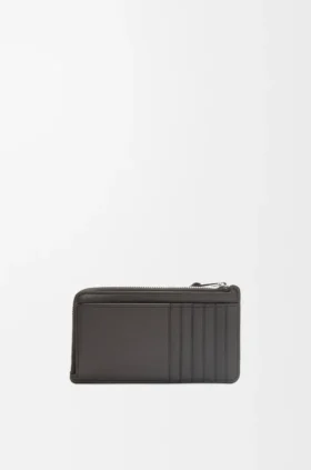 Puzzle lange portemonnee voor munten en pasjes van klassiek kalfsleer
