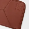 Puzzle lange portemonnee voor munten en pasjes van klassiek kalfsleer Puzzle lange portemonnee voor munten en pasjes van klassiek kalfsleer