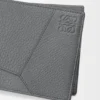 Puzzle-portemonnee met twee vouwen van soepel generfd kalfsleer Puzzle-portemonnee met twee vouwen van soepel generfd kalfsleer