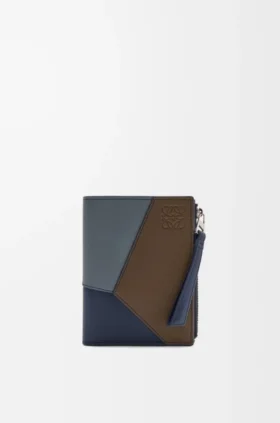 Puzzle slanke, compacte portemonnee van klassiek kalfsleer