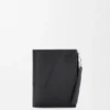 Puzzle slanke, compacte portemonnee van soepel generfd kalfsleer