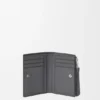 Puzzle slanke, compacte portemonnee van soepel generfd kalfsleer