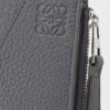 Puzzle slanke, compacte portemonnee van soepel generfd kalfsleer